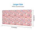 thumbnail image 3 of Pofeuu Girl Rabbit Print Desk Mat for Keyboard and Mouse，Computer Desk Matt for Desktop，Large Mouse Pad for Desk，Desk Pads on Top of Desks 12x31.5in, 3 of 8
