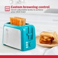 thumbnail image 3 of Holstein Housewares 2-Slice Toaster Teal with Defrost and Reheat Function, 3 of 10