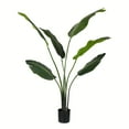 thumbnail image 1 of Vickerman 4' Potted Travelers Palm 6 Leaves - TB190840, 1 of 3
