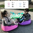 thumbnail image 4 of Hikiddo Electric Bumper Car for Kids, 12V Bumper Car Ride on Toys for Toddlers Aged 1.5-5 with Remote, Bluetooth - Purple, 4 of 10