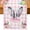 Pink, variant on Spring Easter Table Runner 36 Inches Long for Kitchen Dining, Watercolor Flowers Rabbits Ears Bow Wooden Gray Dresser Scarf Farmhouse, Dining Table Decorations for Wedding/Parties, 13 x 36 In
