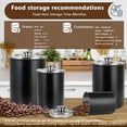 thumbnail image 4 of malmo 4-Piece Canisters Kitchen Storage Storeroom 34 Ounces, Black, 4 of 6