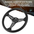 thumbnail image 3 of 350mm/14inch Racing Car Drifting Steering Wheel Replacement, Universal Racing Game Steering Wheel with Pu Leather, 3 of 7