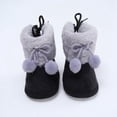thumbnail image 4 of Infant Baby Girl Winter Warm Plush Half Boots Soft Sole Shoes 0-18M, 4 of 6
