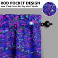 thumbnail image 3 of Mandala Design Kitchen Curtains - Vintage Tier Cafe Curtains for Bathroom Living RV Rod Pocket Window Drapes 36 Inch 2 Panels Set 28"x36" Window Treatment Tiers, 3 of 4