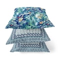 thumbnail image 3 of Amrita Sen Suede Light Blue Zippered Pillow With Insert CAPL403FSDS-ZP-18x18, 3 of 6