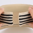 thumbnail image 4 of jiaxiM Sun Visor for Women Summer Travel Vacation Foldable Wide Brim Straw Clip on Stretch Striped Color Blocking Hat Outdoor Beach UV Protection Cap, 4 of 8