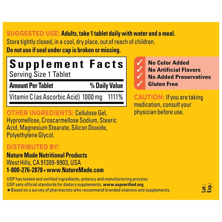 Nature Made Extra Strength Vitamin C 1000 mg, 105 Tablets photo 3