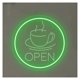 thumbnail image 1 of Letrero De Neón De Café Con Grabado 3D Y Luz Regulable Por USB Para Cafetería, Tienda, Bar De Té, Decoración De Cocina,38x38cm, 1 of 3