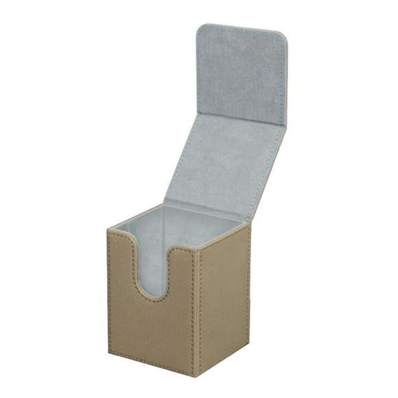 Card Deck Box Collectible Cards Container Game Cards Protector Card Holder Brown