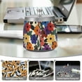 thumbnail image 6 of Yayeee Ashtray with Lid for Cigarette Smokeless Stainless Steel Home Ash Holder, Large Colorful Flowers Pattern, 6 of 7
