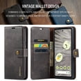 thumbnail image 6 of Retro 2 In1 Detachable Leather Wallet Case for Google Pixel 8 Pro 8A Pixel 7 Pro 7A Pixel 6 Pro 6A Wallet Case with Card Holder Magnetic Leather Phone Cases, 6 of 9