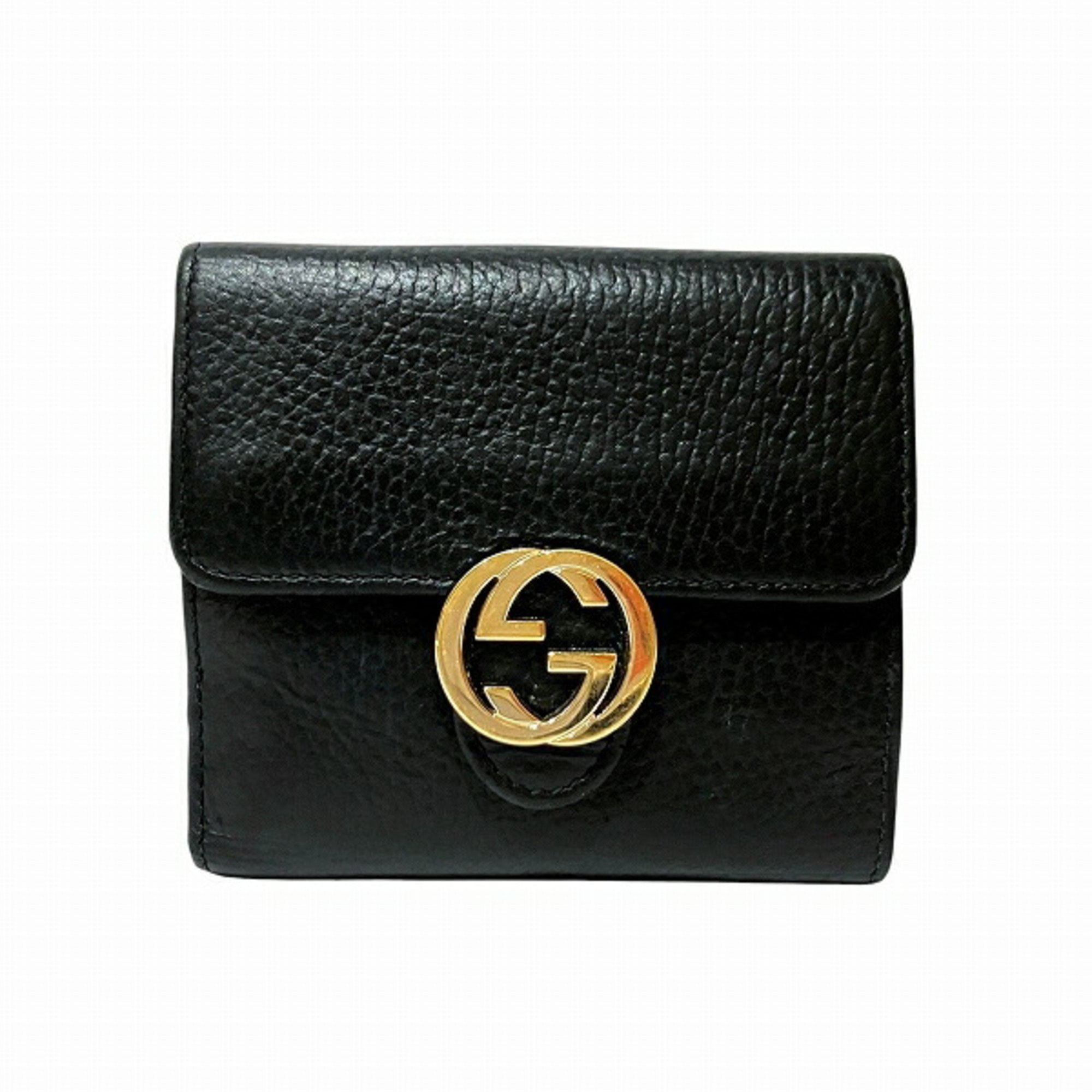 Pre-Owned GUCCI Interlocking G 615525 Tri-fold Wallet for