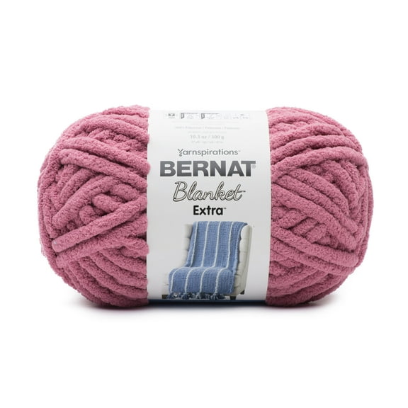 Bernat Blanket Extra Yarn, Black, 10.5oz(300g), Jumbo, Polyester
