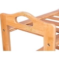 thumbnail image 4 of BirdRock Home 3-Tier Free Standing Bamboo Shoe Rack with Handles, 4 of 7