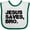 White and Green, variant on Inktastic Jesus Saves, Bro. Boys or Girls Baby Bib