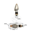 thumbnail image 3 of LED Stalk Turn Signal Clear Chrome Universal Motorcycle Stem Blinker Sidemark, 3 of 3