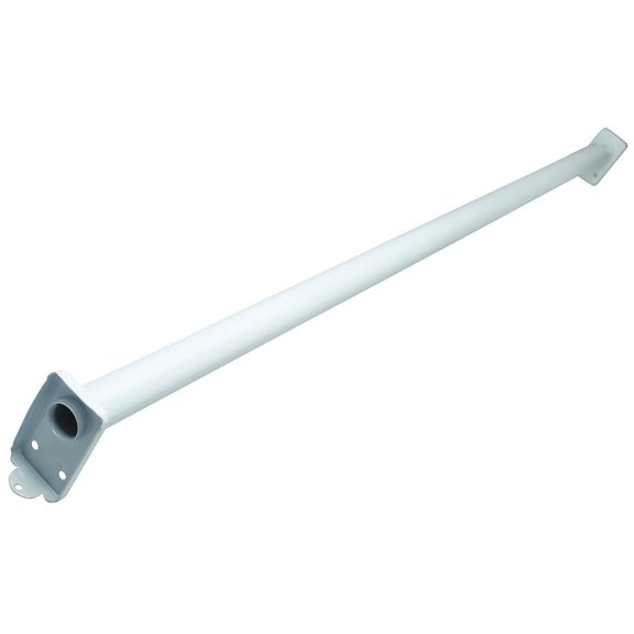 ProSource 1869478 Adjustable Closet Rod, 48 - 72 in L, Steel, White