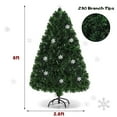 thumbnail image 2 of Gymax 6' Pre-Lit Multi-Color Lights Fiber Optic Artificial Christmas Tree with Snowflakes, 2 of 10