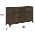 thumbnail image 4 of Dresser Modern Design made with wood in Walnut Color, 4 of 6