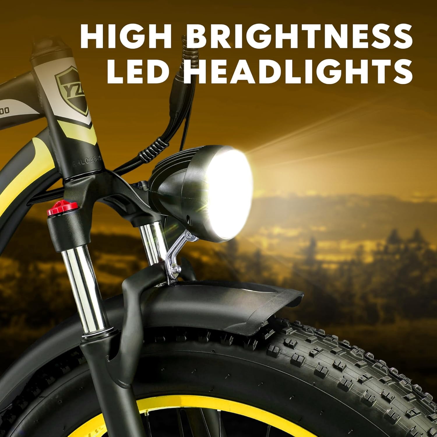 Electric Bike for Adults ,2000W Peak Motor, Off-Road E-Mountain Bike,32 MPH Max Speed 26"x4.0" Fat Tire E Bike,48V 17.5Ah Battery,UL2849
