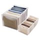 thumbnail image 3 of 2pcs 7 Compartment Washable Wardrobe Clothes Storage Jeans Leggings Compartment Storage, 3 of 5