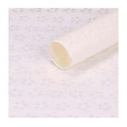 Panda Superstore Hollow Out Plum Blossom Crepe Flower DIY Bouquet Packaging Material Wrapping Paper, White - 10 Sheets