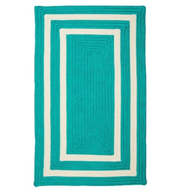 Colonial Mills Rug PY51R120X156R 10 x 13 ft. La Playa Braided Rug Aqua