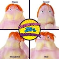thumbnail image 3 of ORB Original Jumbo Hairdo Funkee Monkee (Yellow/Pink) – BIG 4.5 lb Stretchy Monkey with Hair - Funny, Squishy, Perfect to Squeeze for Stress Relief! Collectible Sensory Fidget Toy for Kids and Adults, 3 of 5