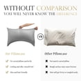 thumbnail image 2 of Funda de almohada ELIBABA Cooling Rayon Bamboo King Size gris claro, 2 of 7