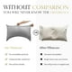 thumbnail image 2 of Funda de almohada ELIBABA Cooling Rayon Bamboo King Size gris claro, 2 of 7