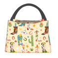 thumbnail image 1 of Disketp Groovy American Western Footwear Bolsa Térmica Estampada, Bolsa Térmica Aislante para Almuerzo, Playa y Campamento, 1 of 6
