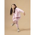 thumbnail image 3 of Little Star 100% Organic Cotton 2-Piece Toddler Girl Sweatshirt and Pant Set, 3 of 9