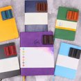 thumbnail image 2 of Handmade Faux Leather Pen Holder Double Pen Loop Book Practical Pen Organizer Hand Stitched Pen Storage Clip, 2 of 7