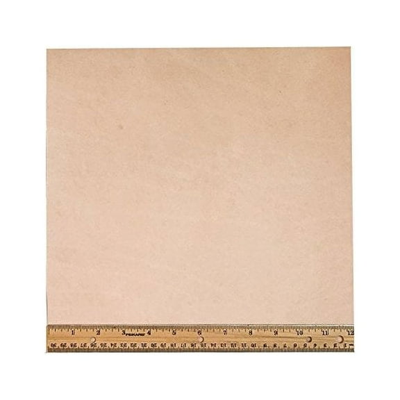Tooling Leather Natural Topgrain Veg Tan Light Weight 3-4 oz, 12" x 12" Piece, 1 Square Foot
