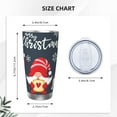 thumbnail image 4 of KLL Cute Christmas Gnomes (2) Print 40oz Stainless Steel Insulated Car Cup with Spillproof Lid - Keep Your Drink Hot or Cold on the Go-Straw Two-piece Set, 4 of 8