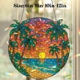 thumbnail image 2 of Lotusprinthandmade Palm Trees with Colorful Sunset Custom Shape Star Hologram Ornament 8in – Palm Trees with Colorful Sunset Hologram Ornament, 2 of 4