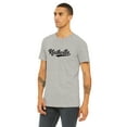 thumbnail image 2 of Daxton Adult Unisex Tshirt Nashville Script with Tennessee Vertical on the Back, Heather Gray Black, M, 2 of 3