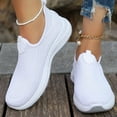thumbnail image 6 of CHICVOMEY Women's Slip On Shoes - Lightweight & Breathable Mesh Walking Sneakers Arch Support & Memory Foam Cushion Comfort Non-Slip Walking Shoes for Work Casual, 6 of 6