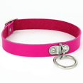 thumbnail image 4 of Gargantilla de cuero negra redonda para mujer, joyería de moda de metal, collar gótico punk para niñas, regalo, negro, 4 of 5