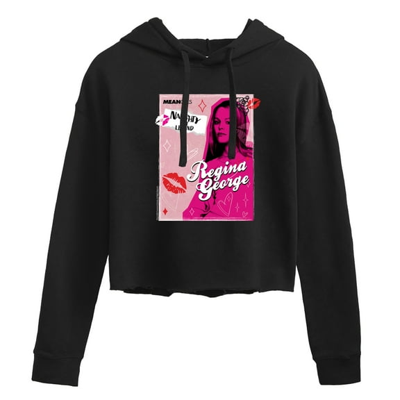 Mean Girls - Regina George Naughty List Legend - Juniors Cropped Pullover Hoodie