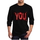 thumbnail image 2 of Amzcrzy - Sudadera Para Hombre, Estilo Casual, Con Estampado De Moda, Manga Larga Y Cuello Redondo, Color Negro, Talla 5Xl, 2 of 5