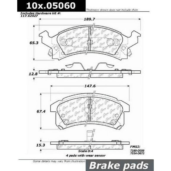 Centric Parts - Ceramic Pads