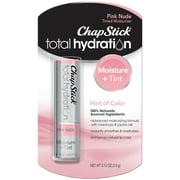 ChapStick Total Hydration Moisture + Tint Pink Nude Tinted Lip Balm Tube, 0.12 Oz