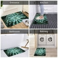 thumbnail image 5 of Gukieu Teal Cactus Print Dust-proof Floor Mats, Water-absorbent and Non-slip Flannel Door Mats 16x24in, Home Decoration Suitable for Kitchen, Bathroom, Garage, 5 of 7