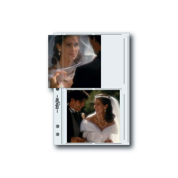 Print File 55-4M Archival Album Pages Holds Four 5x5" Prints, Pack of 25, Clear