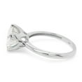 thumbnail image 3 of AFFY 3 Ct 9.5MM, 14K Solid White Gold Round Cut Lab Created Moissanite Diamond Solitaire Style Engagement Ring For Women-9, 3 of 8