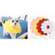 thumbnail image 4 of Juego de 5 piezas de collar de recuperación para mascotas, collar de esterilización para perros y gatos, collar isabelino para después de la cirugía, collar de protección, lindo gato de girasol, colla JFHHH pequeña, 4 of 4