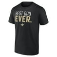 thumbnail image 2 of Men's Black New Orleans Saints Best Dad Ever Team T-Shirt, 2 of 3