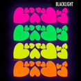 thumbnail image 5 of Sasswear Blacklight Heart Body Stickers - Neon, 40/pk, 5 of 5